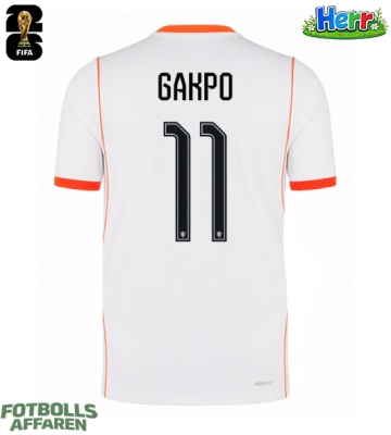Nederländerna Cody Gakpo #11 Bortatröja VM 2026 Kortärmad